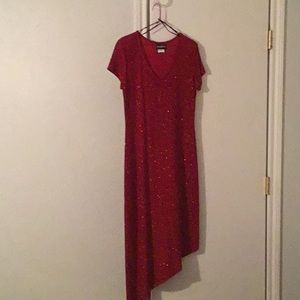 Shiny Red Dress size 12